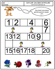 okul öncesi çocuklar için okul öncesi sayılar örüntü çalışmaları